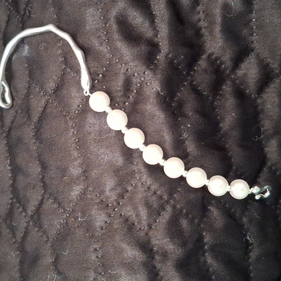 Vintage Boho Style 925 Sterling Silver And Pearl Bracelet - Picture 2 of 5